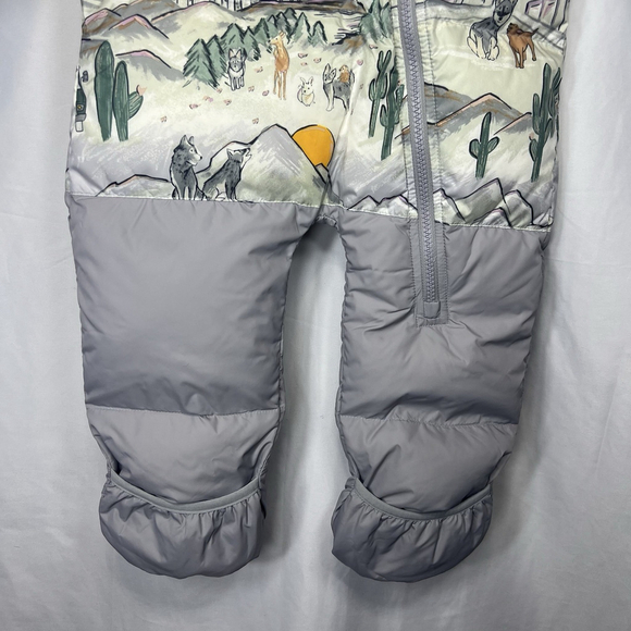 THE NORTH FACE TNF 1996 BABY NUPTSE WOLF DOWN ONE PIECE SNOWSUIT 18-24 MONTHS - Picture 3 of 12